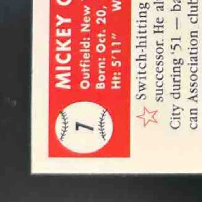 2006 Topps Mickey Mantle (worn) Patch #7 retro - Sports Cards