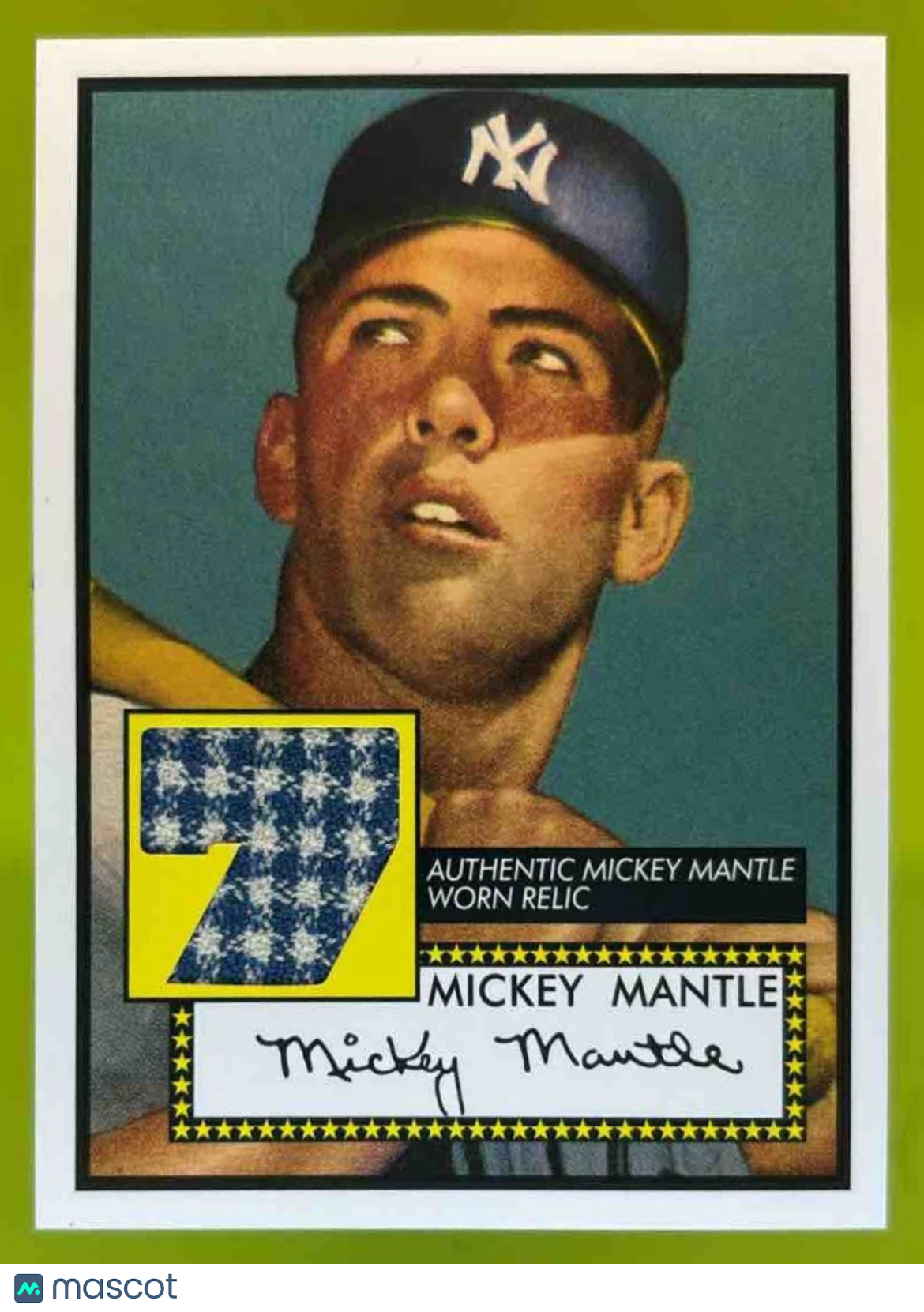 2006 Topps Target Factory Set Mantle Worn Relic MMR52 Mickey Mantle 52T New York - Sports Cards