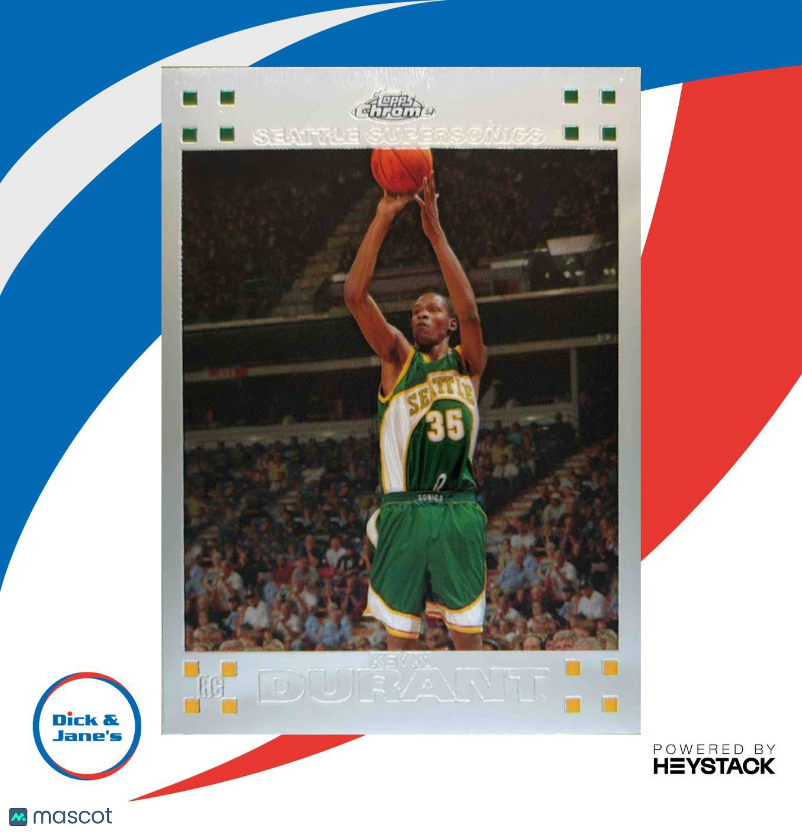 2007-08 Topps Chrome Kevin Durant #131 RC Seattle Supersonics - Sports Cards
