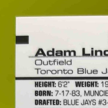 2007 Bowman ’s Best Adam Lind Blue 63/99 #78b Auto RC Toronto Jays - Sports Cards