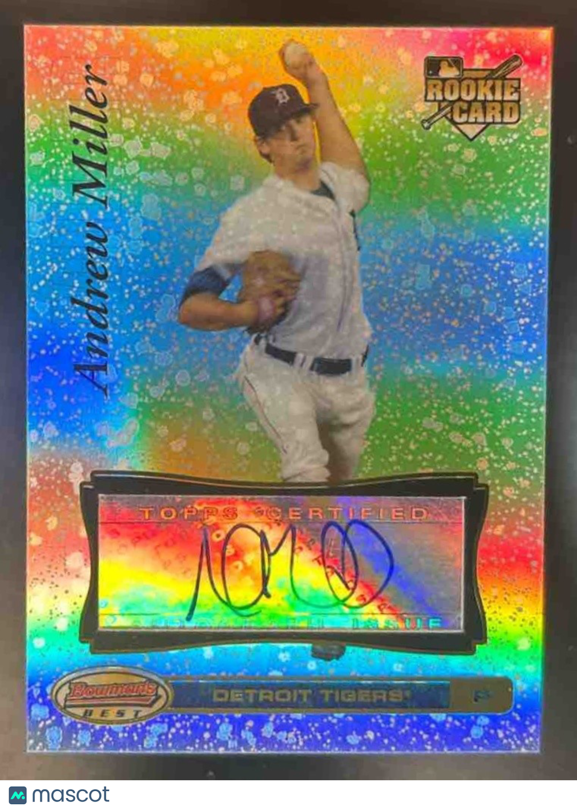 2007 Bowman’s Best Andrew Miller #85 Auto RC Detroit Tigers - Sports Cards