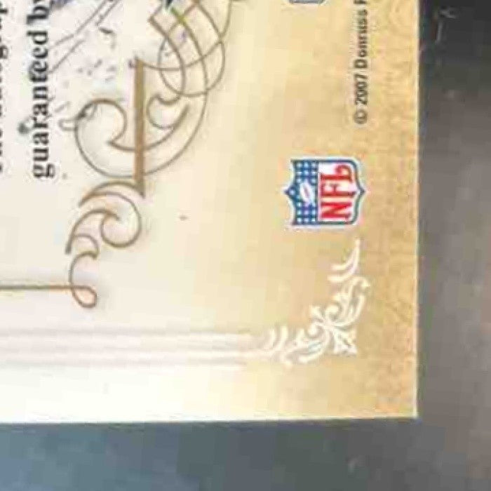 2007 Playoff National Treasures Anthony Spencer /299 #195 Auto RC Dallas Cowboys - Sports Cards