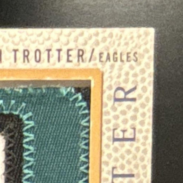 2007 SP Authentic Jeremiah Trotter By The Letter Patch Auto /70 Eagles - Sports Cards