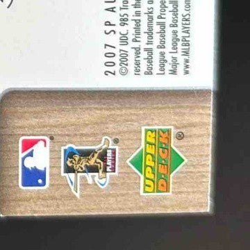 2007 SP Authentic Zack Segovia 25/50#124 Auto RC Letter S Phillies - Sports Cards