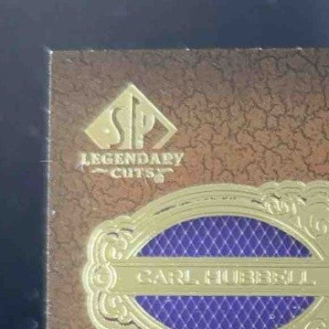 2007 SP Legendary Cuts Carl Hubbell Cut Signatures 09/59 Auto New York Giants - Sports Cards