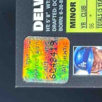 2007 Topps Chrome Delwyn Young #337 Auto Los Angeles Dodgers - Sports Cards