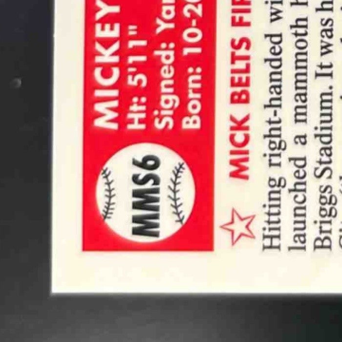 2007 Topps Chrome Mickey Mantle Story Refractor /500 #MMS6 New York Yankees - Sports Cards