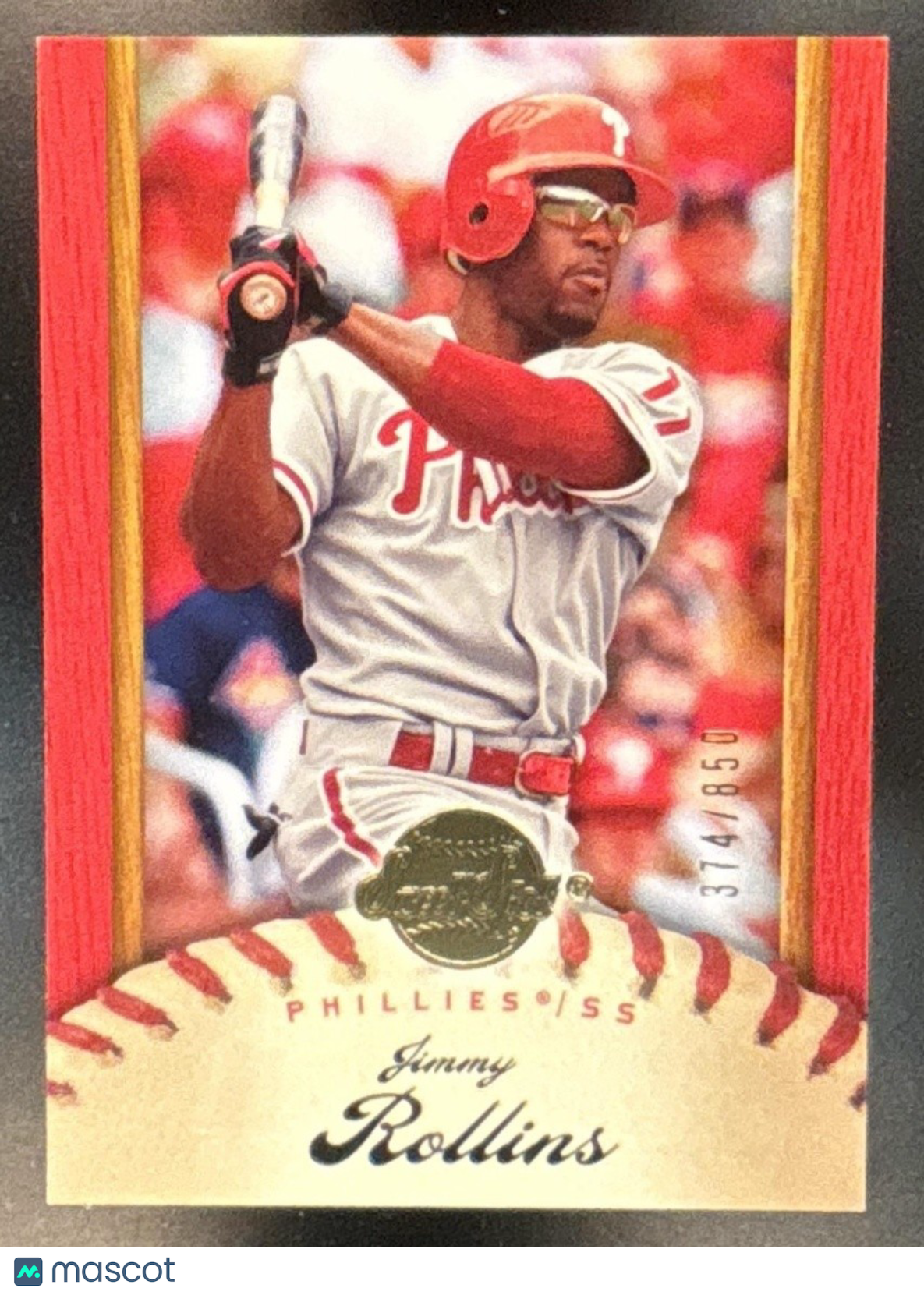 2007 Upper Deck Sweet Spot Jimmy Rollins /850 #50 Philadelphia Phillies - Sports Cards