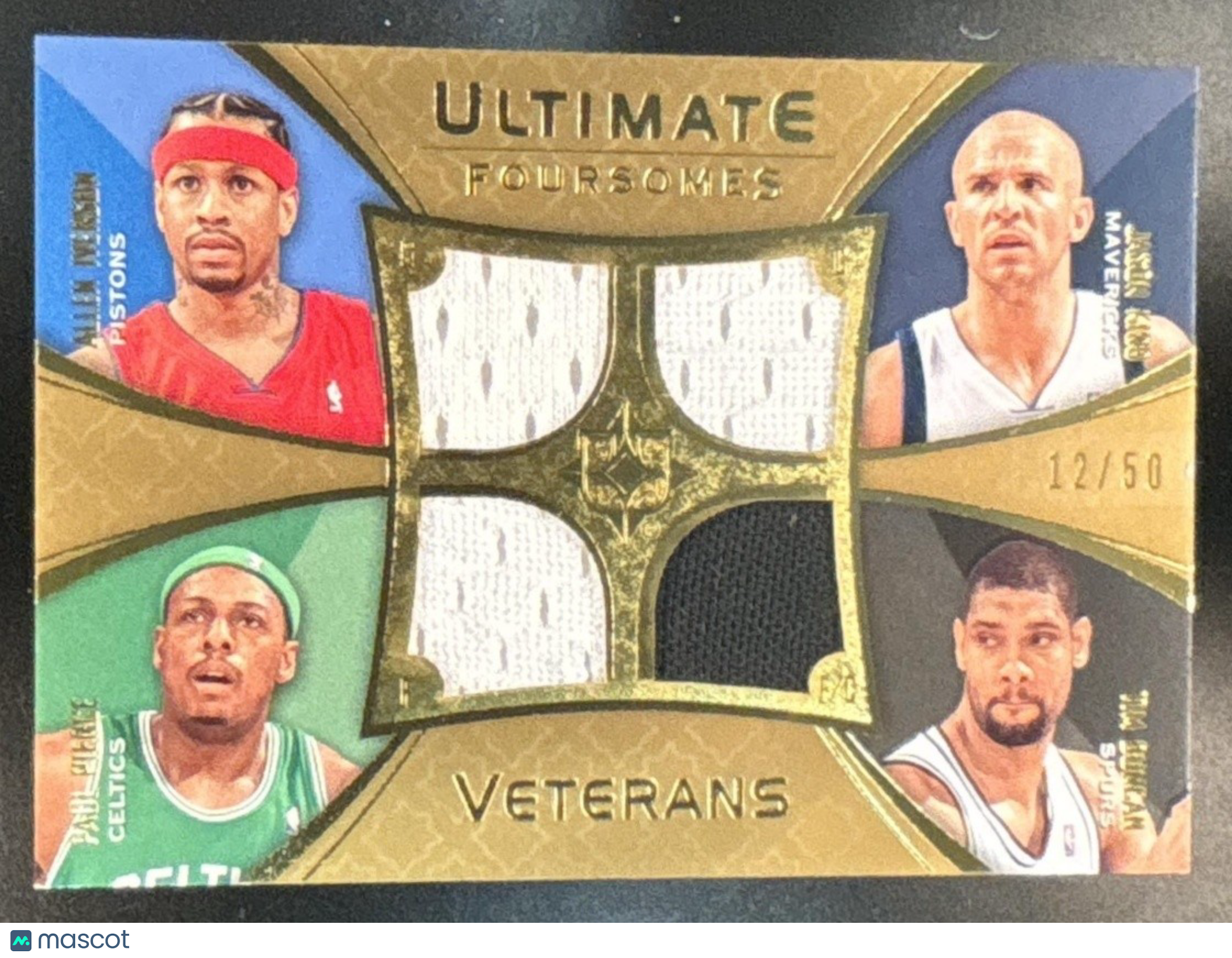 2008-09 UD Ultimate Collection Allen Iverson Tim Duncan Pierce / Kidd /Quad /50 - Sports Cards