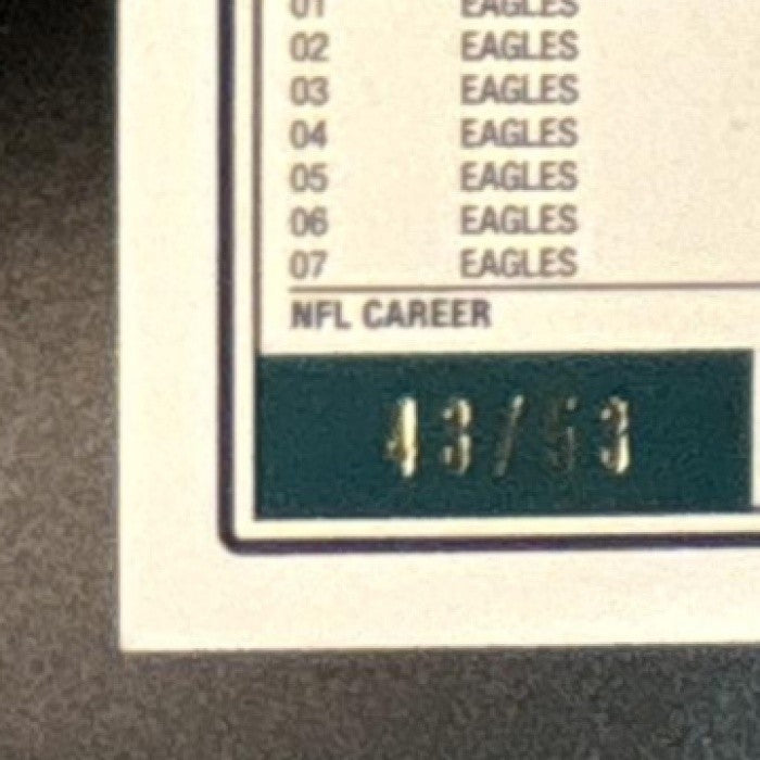 2008 Topps Correll Buckhalter Black /53 #109 Philadelphia Eagles - Sports Cards