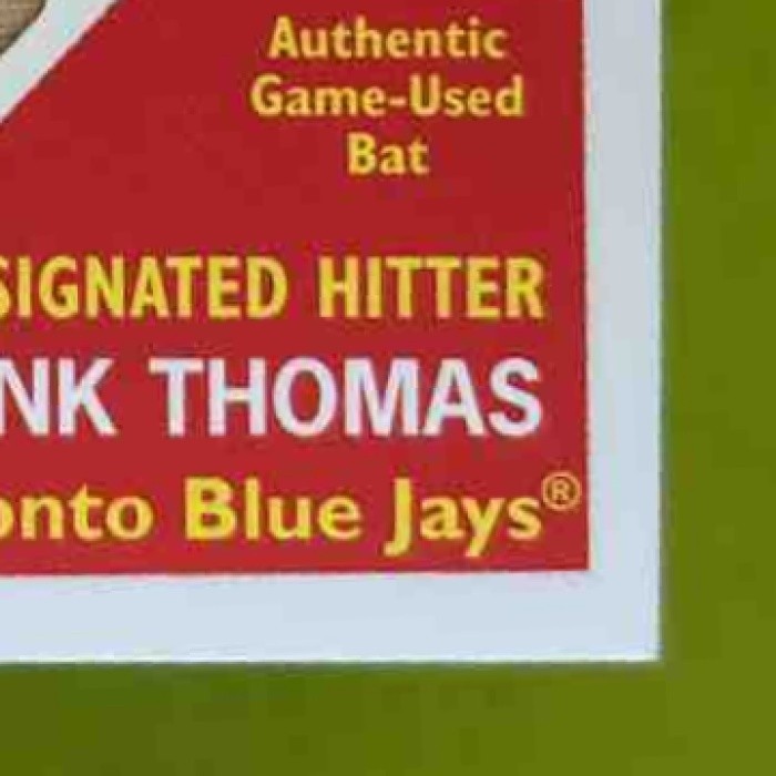 2008 Topps Heritage Frank Thomas Clubhouse Collection Relics Toronto Blue Jays - Sports Cards