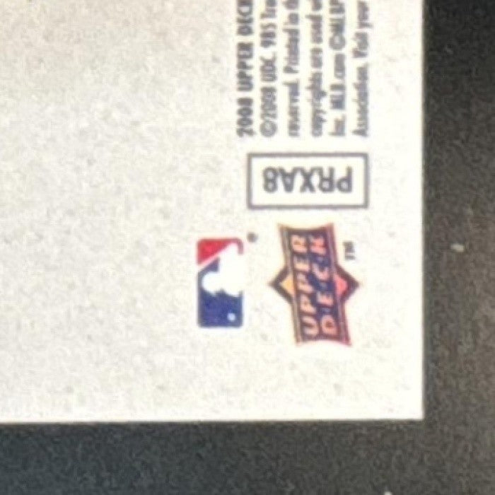 2008 Upper Deck Masterpieces Cole Hamels Captured on Canvas Patch MEM Phillies - Sports Cards