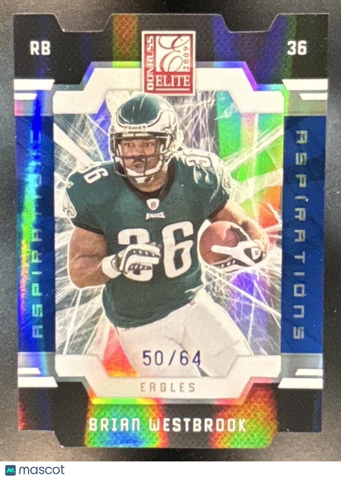 2009 Donruss Elite Brian Westbrook Aspirations /64 #74 Philadelphia Eagles - Sports Cards