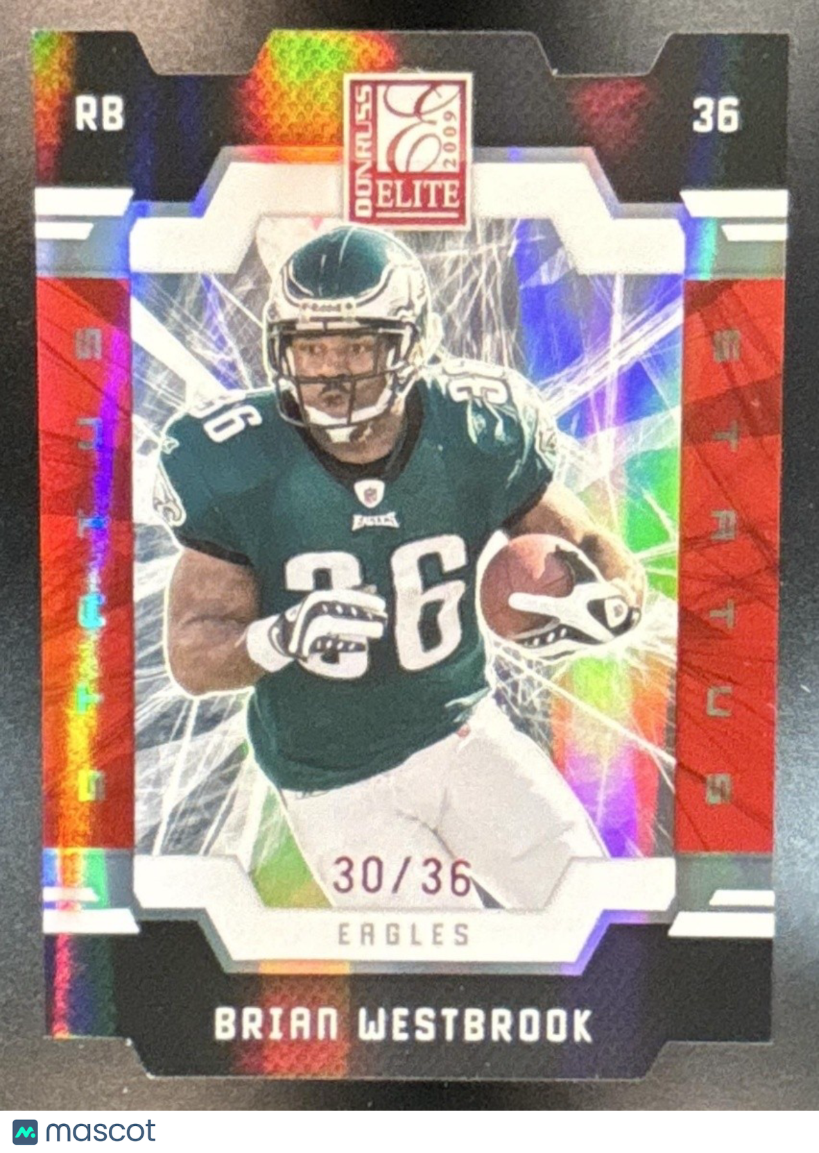 2009 Panini Donruss Elite Brian Westbrook Status /36 #74 Philadelphia Eagles - Sports Cards