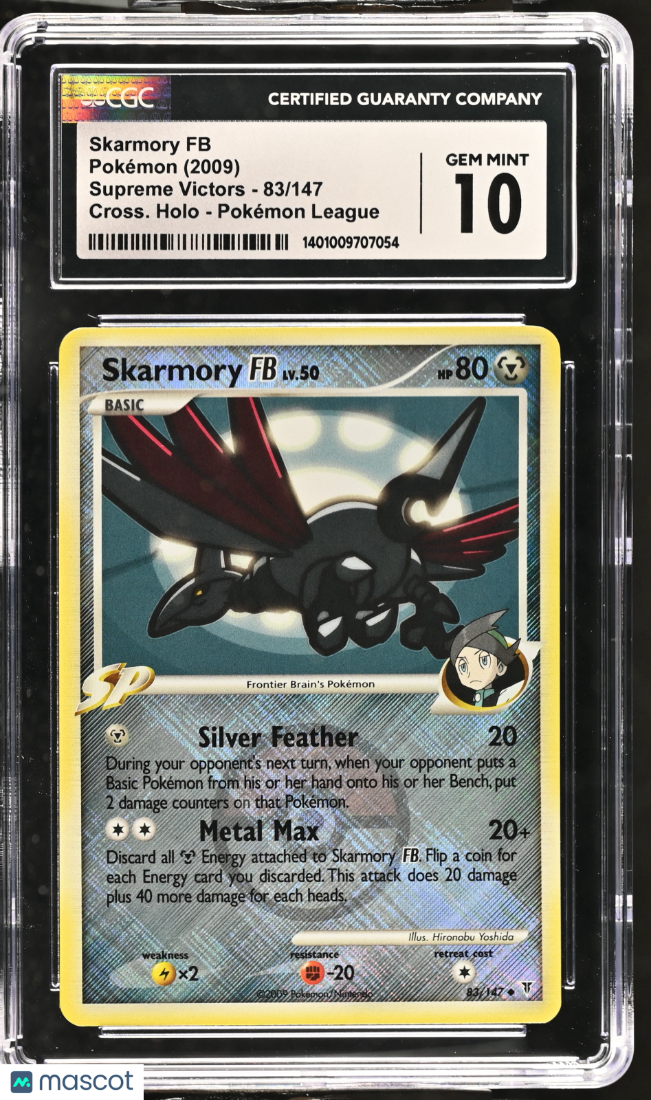 2009 Pokemon Supreme Victors Skarmory FB #83/147 CGC 10 GEM MINT - Graded TCG/CCG