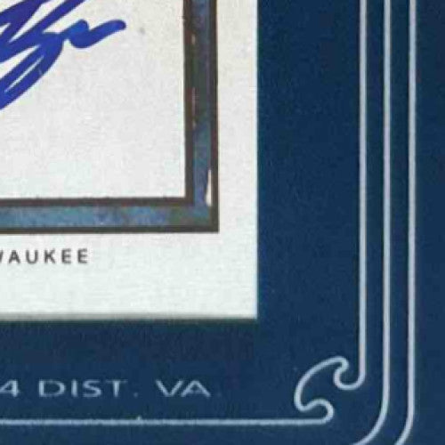 2009 Topps 206 Ryan Braun Mini Framed Auto #FMA-10 Milwaukee Brewers - Sports Cards