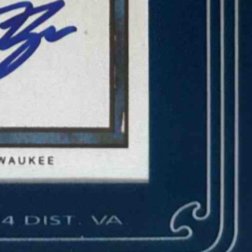 2009 Topps 206 Ryan Braun Mini Framed On Card Auto #FMA-10 Milwaukee Brewers - Sports Cards