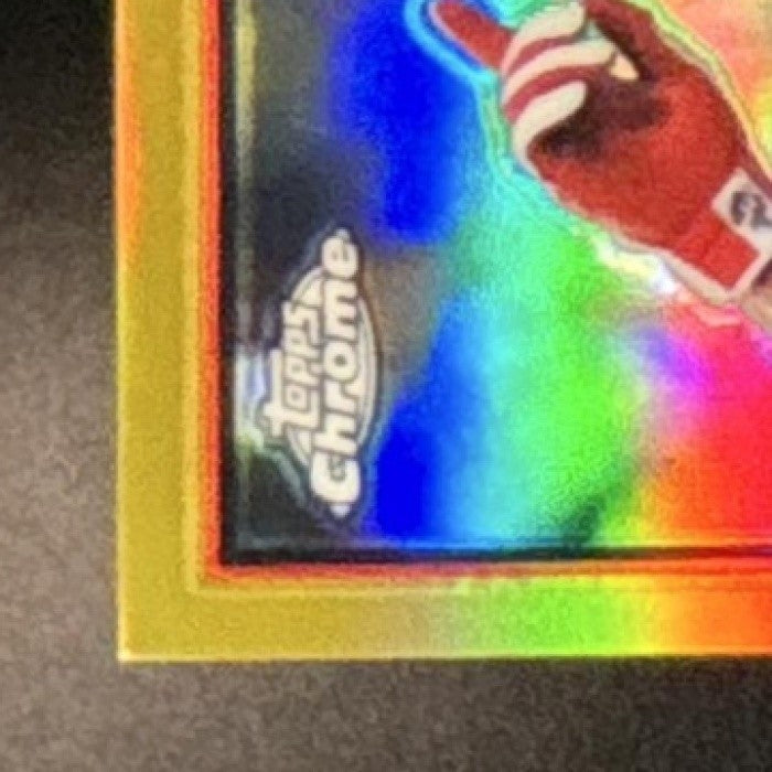 2009 Topps Chrome Jimmy Rollins Gold Refractor /50
