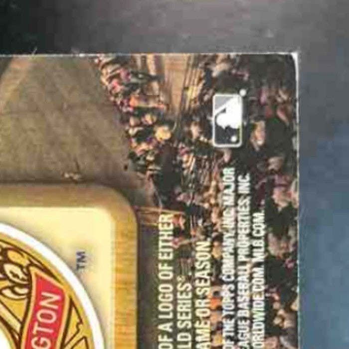 2009 Topps Walter Johnson 1924 World Series Legends Commemorative Patch Senators - Sports Cards
