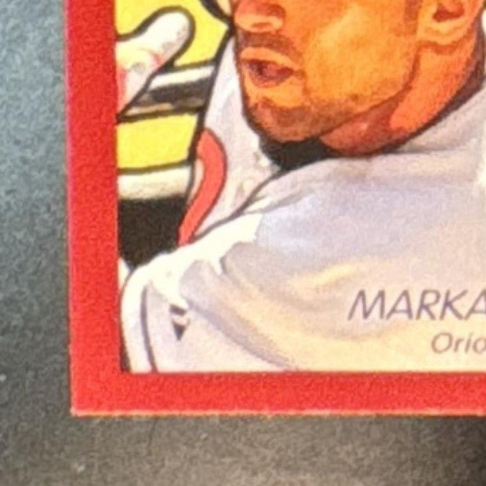 2009 UD Goudey Cal Ripken Jr. Jim Palmer Melvin Mora Nick Markakis 4 in 1 Red - Sports Cards