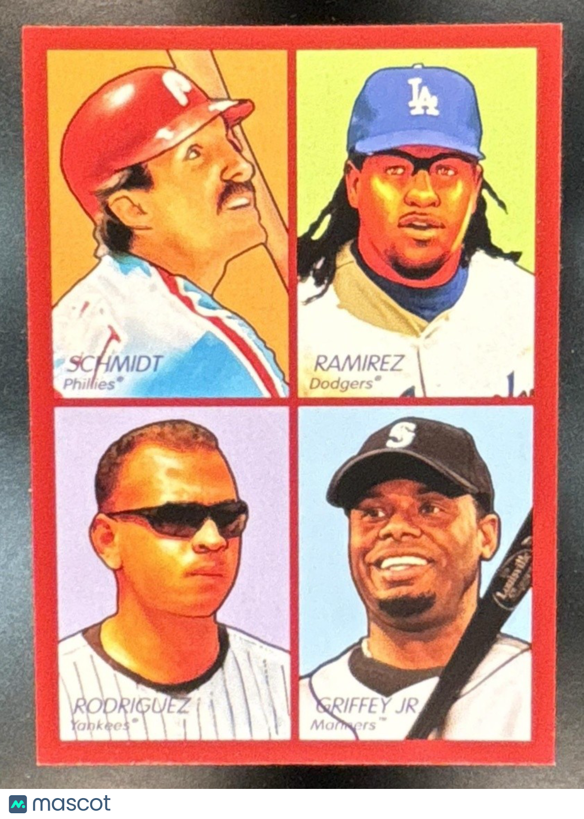 2009 UD Goudey Mike Schmidt Manny Ramirez Ken Griffey Jr. Alex Rodriguez Red - Sports Cards