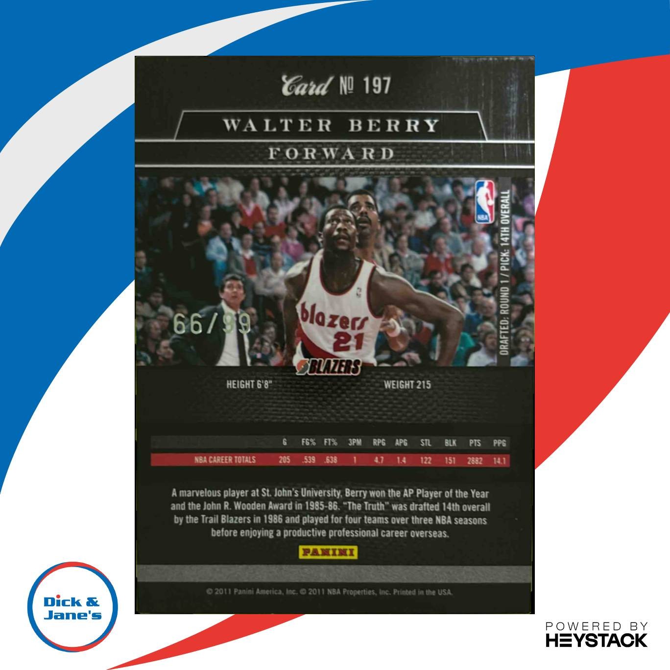 2010-11 Panini Elite Black Box Walter Berry Status/99 197 Portland Trail Blazers - Sports Cards