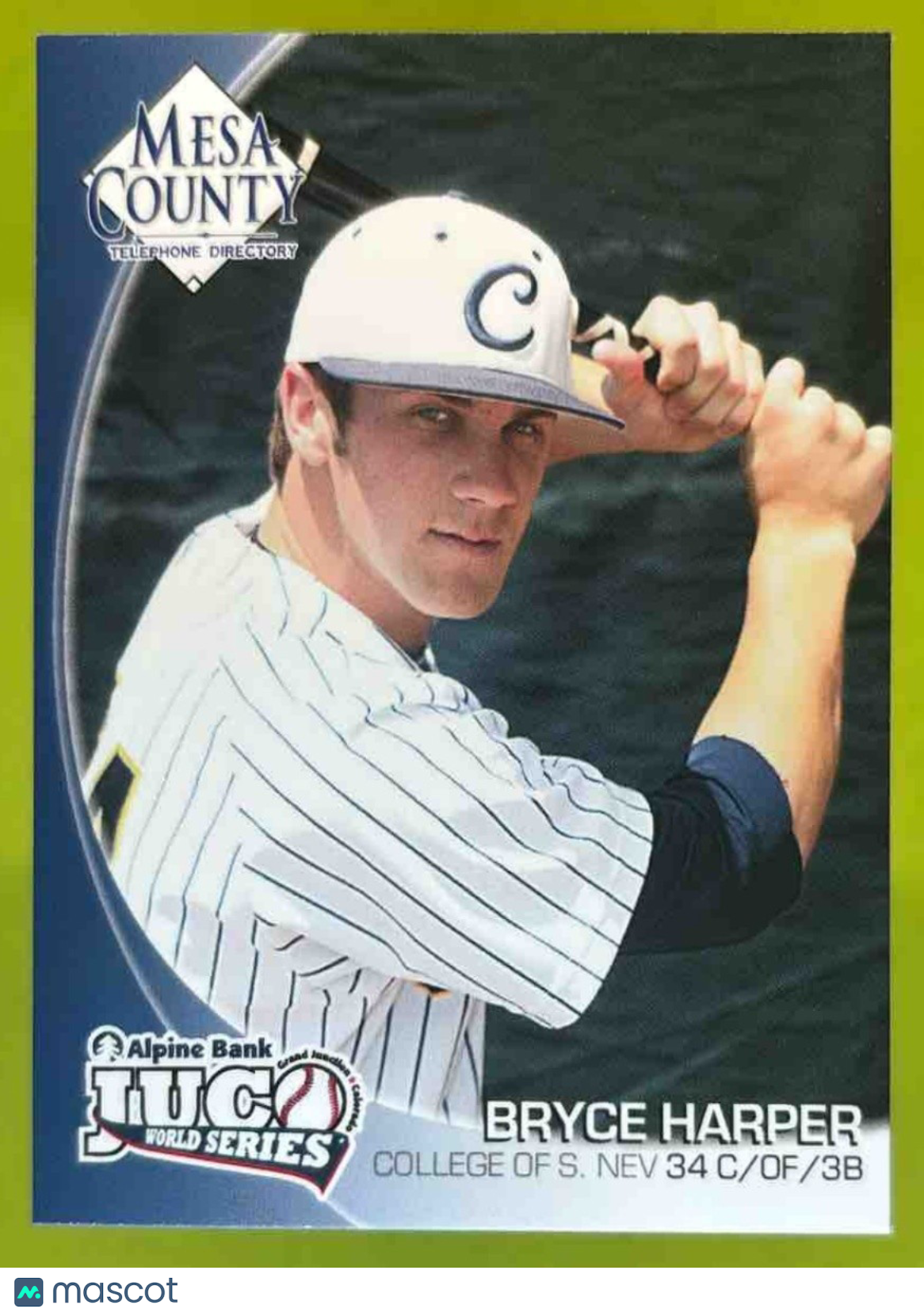 2010 Mesa County JUCO World Series Bryce Harper Washington Natoinals Rookie Card - Sports Cards