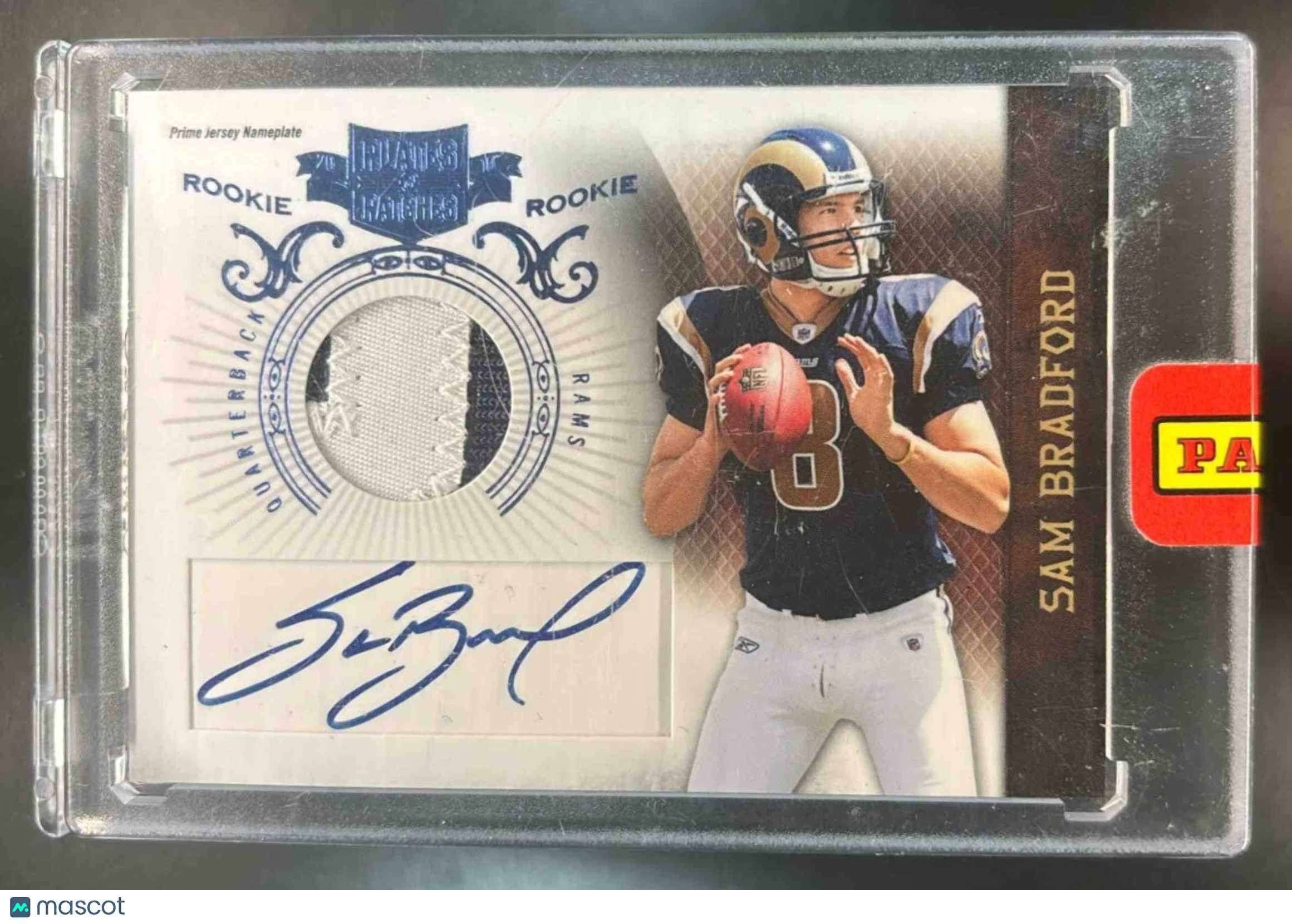 2010 Plates and Patches (Patch Auto) Sam Bradford /25 RAMS (sealed) - Sports Cards