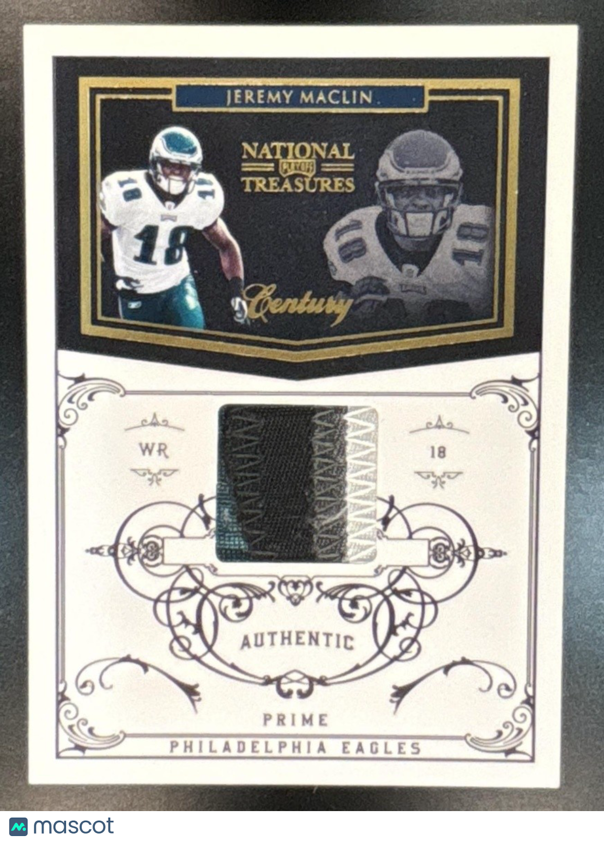 2010 Playoff National Treasures Jeremy Maclin Century Materials /50 MEM Eagles - Sports Cards