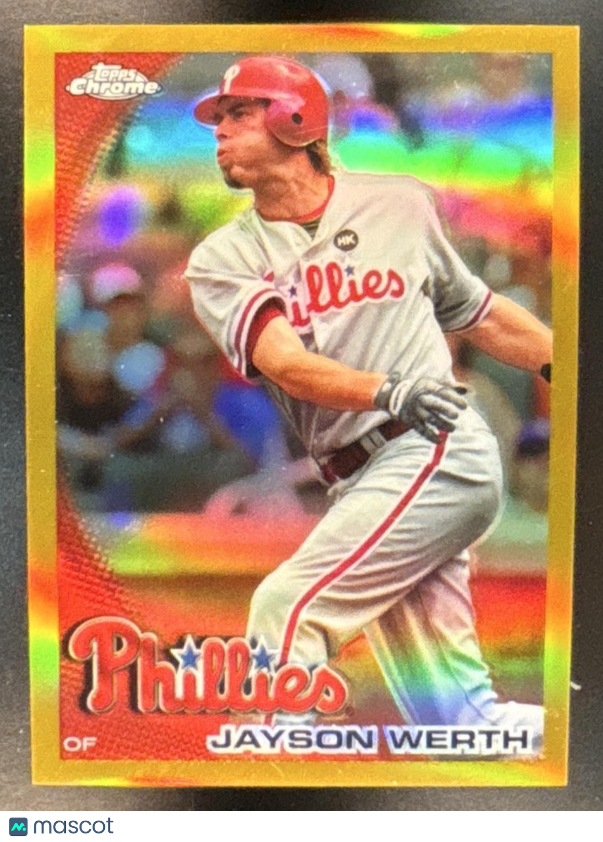 2010 Topps Chrome Jayson Werth Gold Refractor 35/50 #127 Philadelphia Phillies - Sports Cards