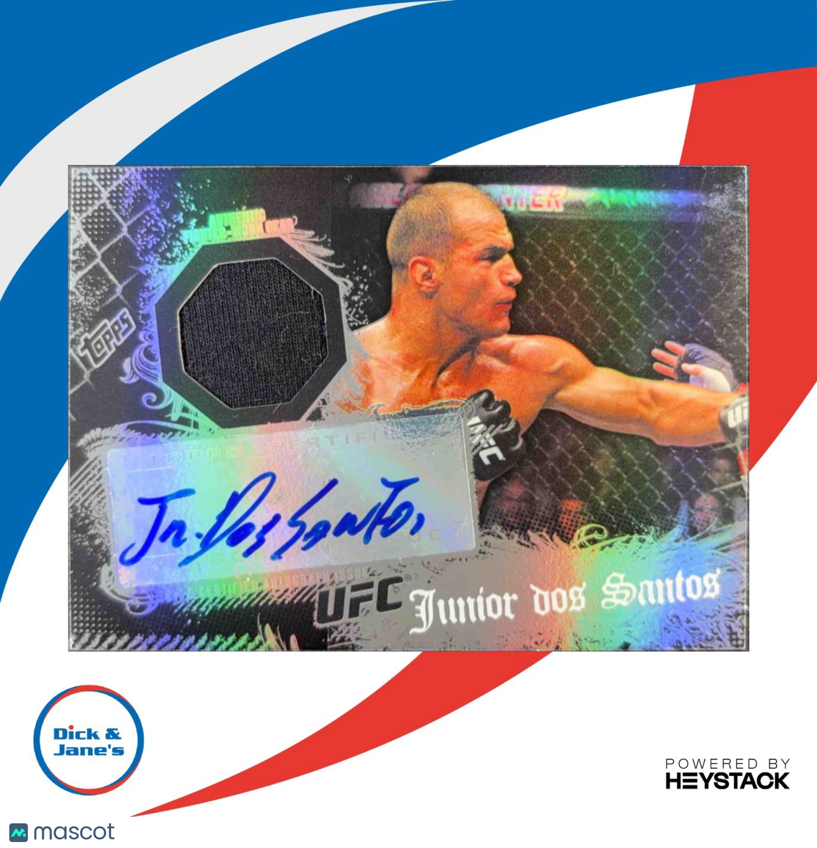 2010 Topps UFC Main Event Junior dos Santos Auto Relics #19 - Sports Cards