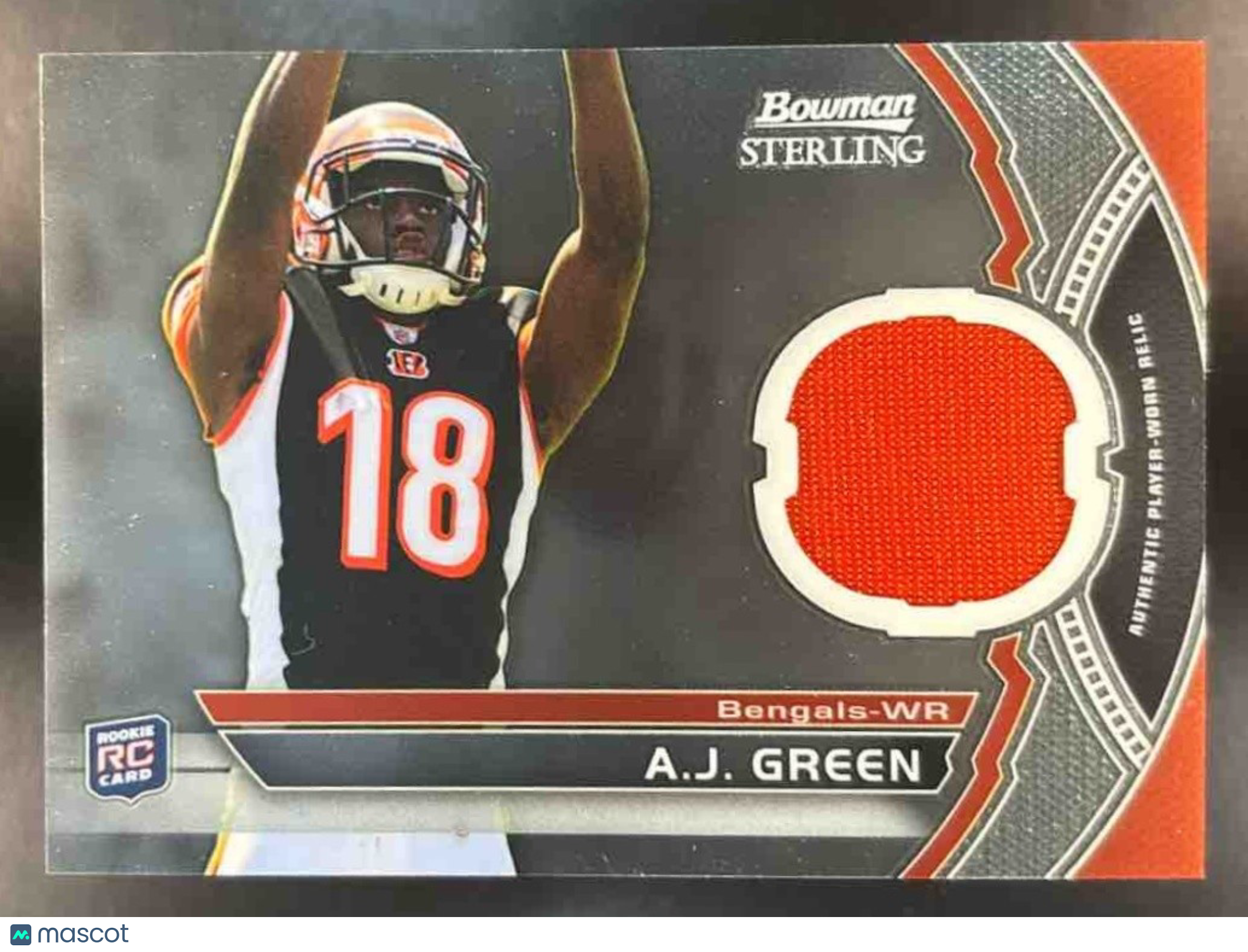 2011 Bowman Sterling A.J. Green Relic #BSR-AJG RC Cincinnati Bengals - Sports Cards