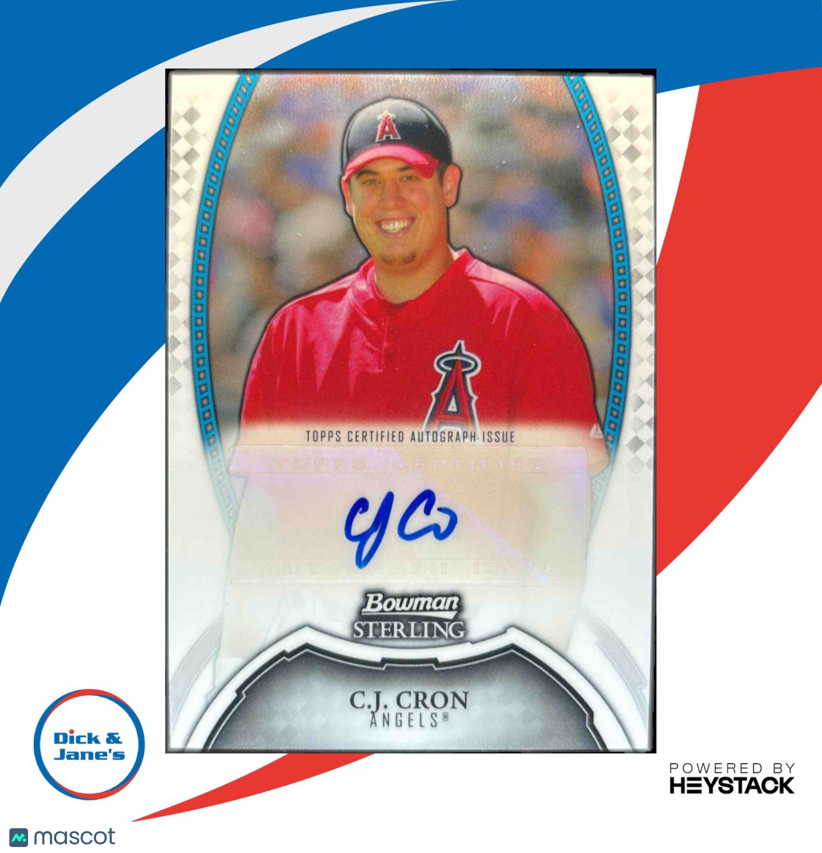 2011 Bowman Sterling C.J. Cron Prospect Auto #BSP-CCR Los Angeles Angels - Sports Cards