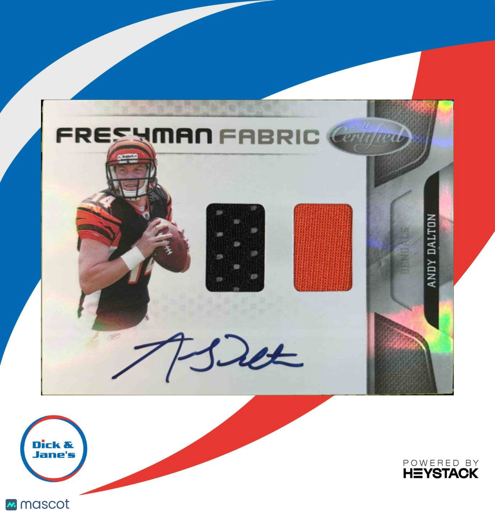 2011 Panini Certified Andy Dalton 378/499 #251 Rookie Auto Cincinnati Bengals - Sports Cards