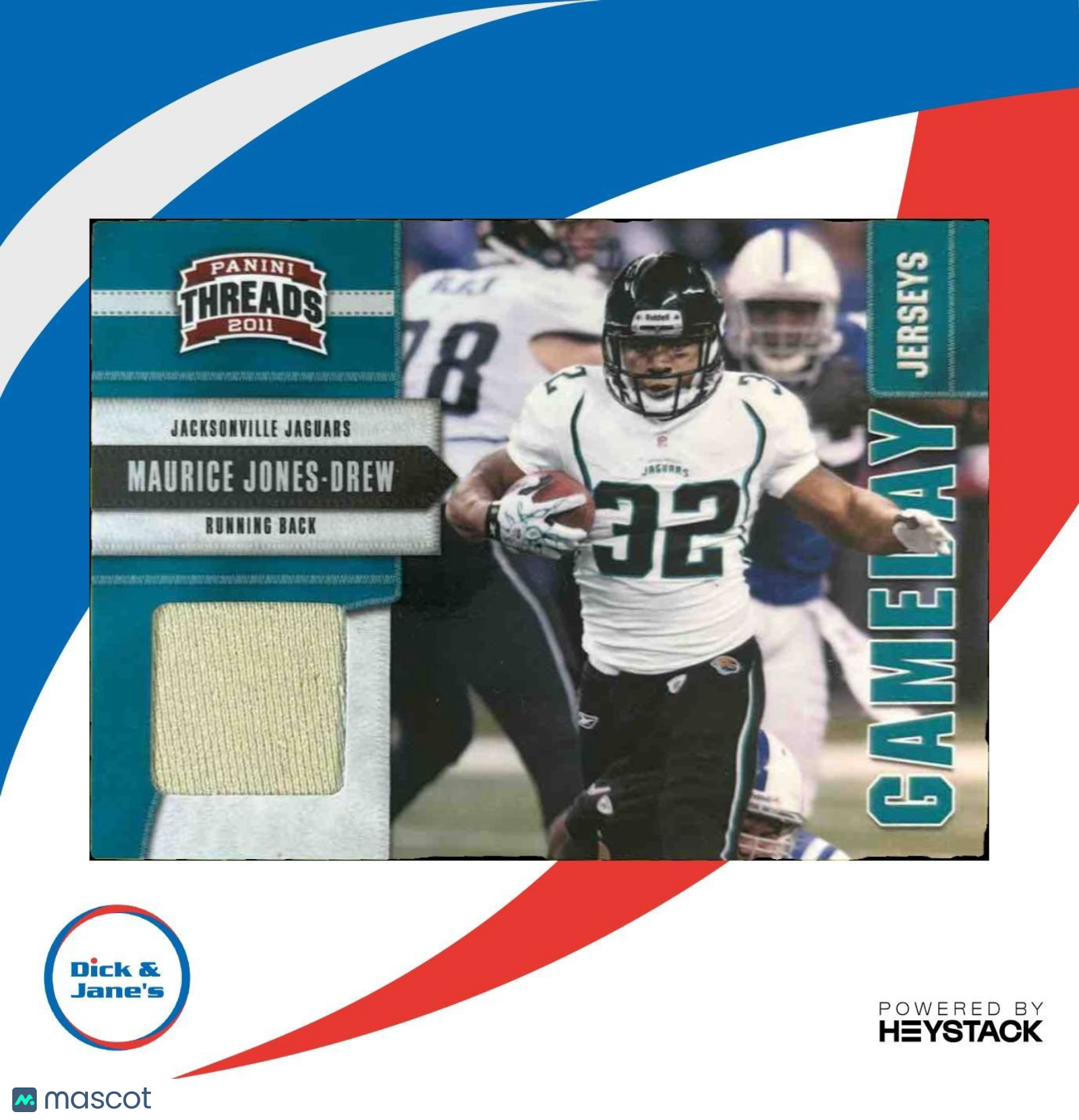 2011 Panini Threads Maurice Jones-Drew Game Day Jerseys /299 Jaguars - Sports Cards