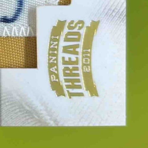 2011 Panini Threads Shane Vereen Rookie Patch Auto Gold 6/6 #270 RC Inscribed - Sports Cards