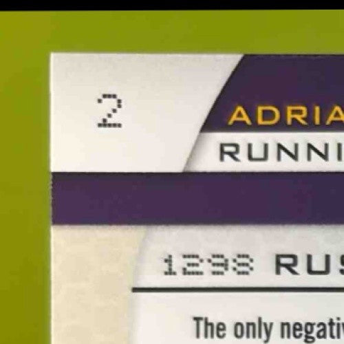 2011 Prestige Adrian Peterson Inside The Numbers Materials Prime 42/50 Vikings - Sports Cards