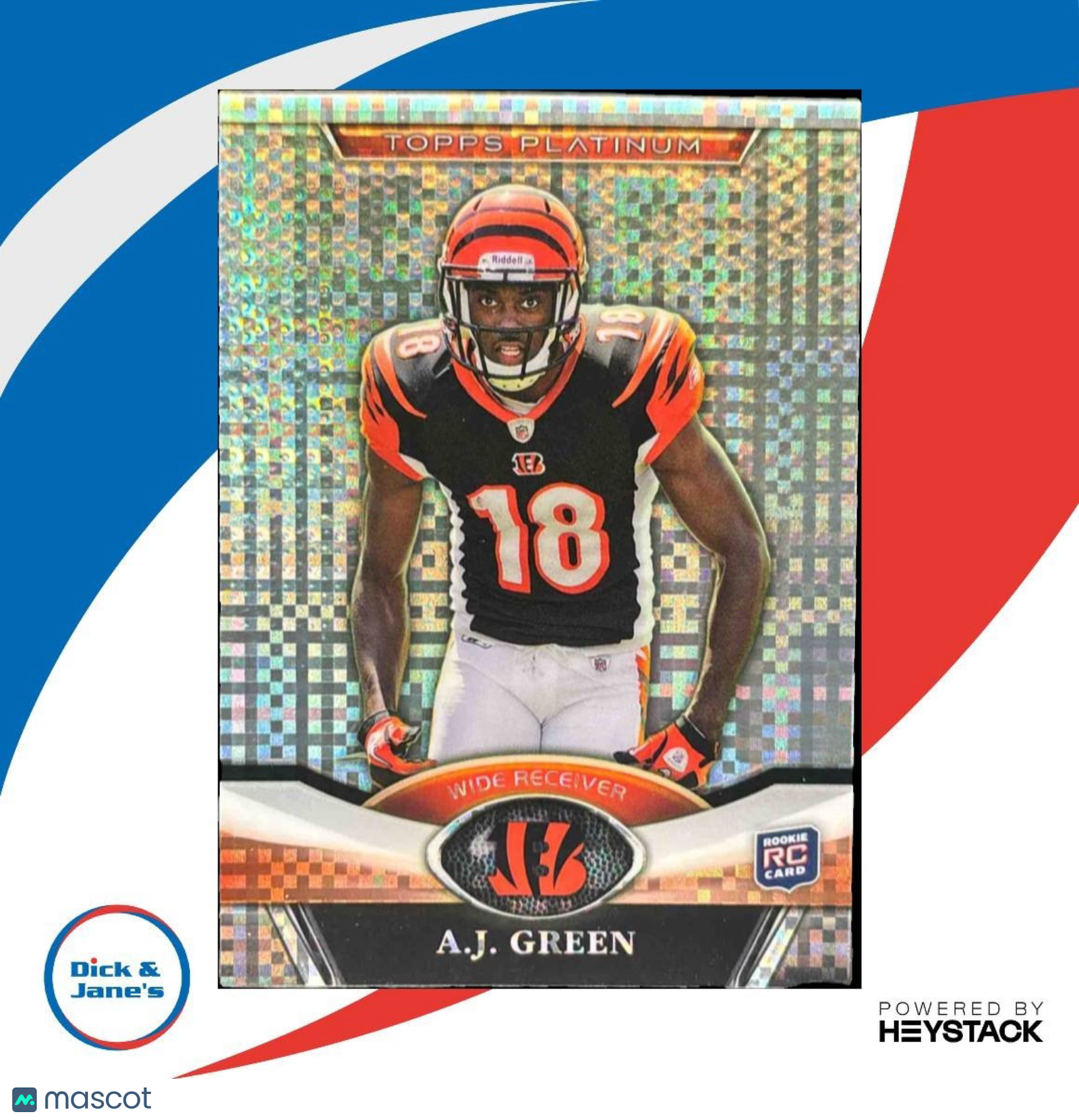 2011 Topps Platinum A.J. Green Xfractor #13 RC Cincinnati Bengals - Sports Cards