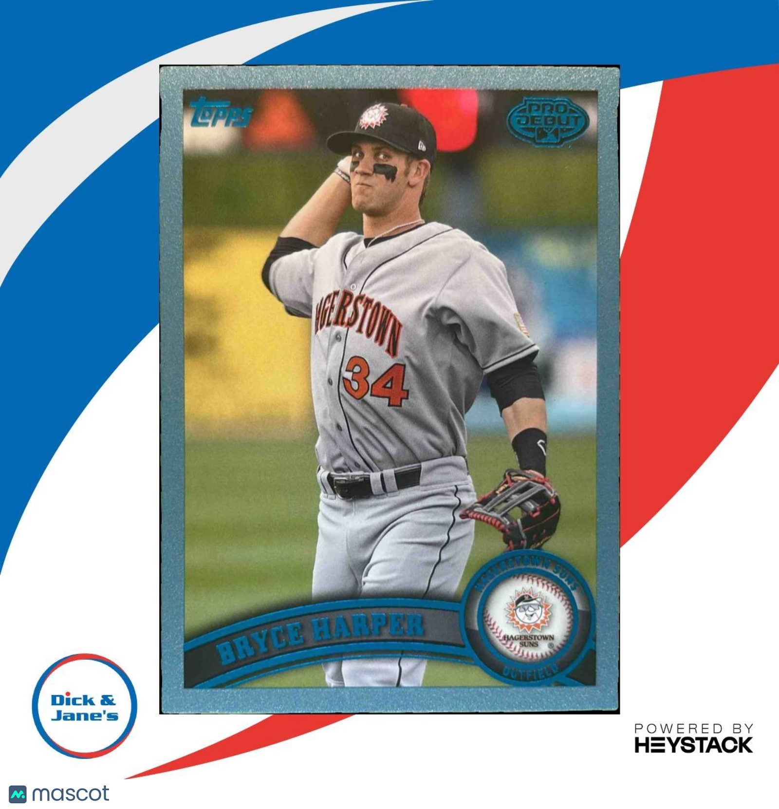 2011 Topps Pro Debut Bryce Harper Blue /309 #196 - Sports Cards