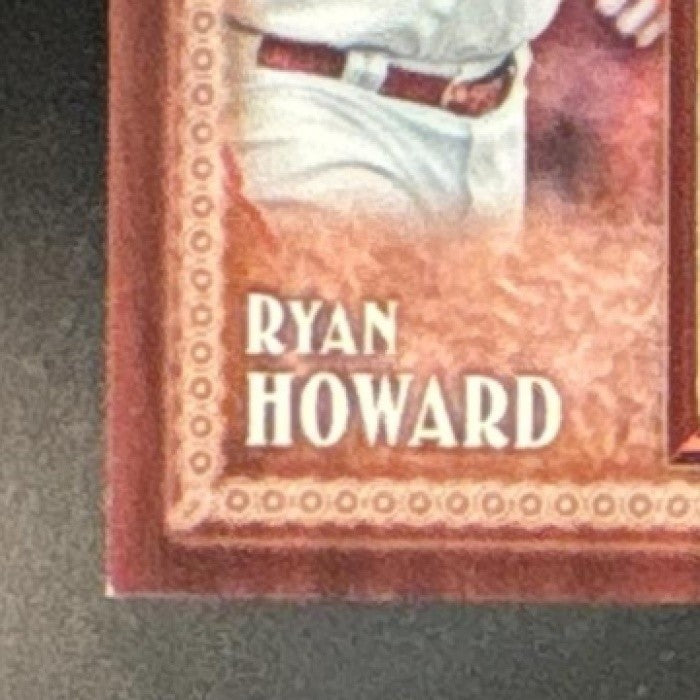 2011 Topps Ryan Howard Throwback Logo Manufactured Patch Philadelphia Phillies - Sports Cards