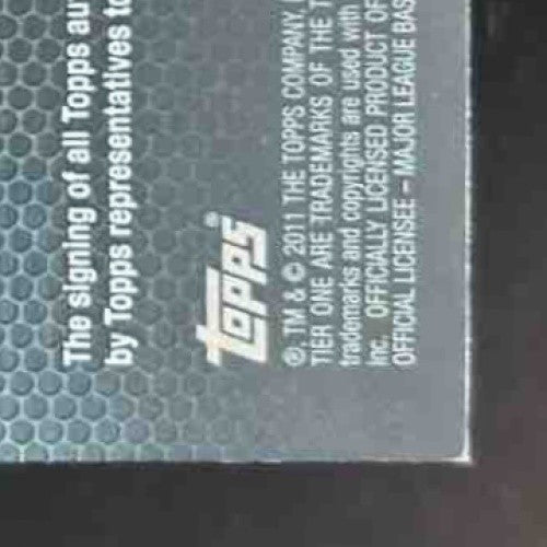 2011 Topps Tier One Anthony Rizzo On The Rise Auto 939/999 RC San Diego Padres - Sports Cards