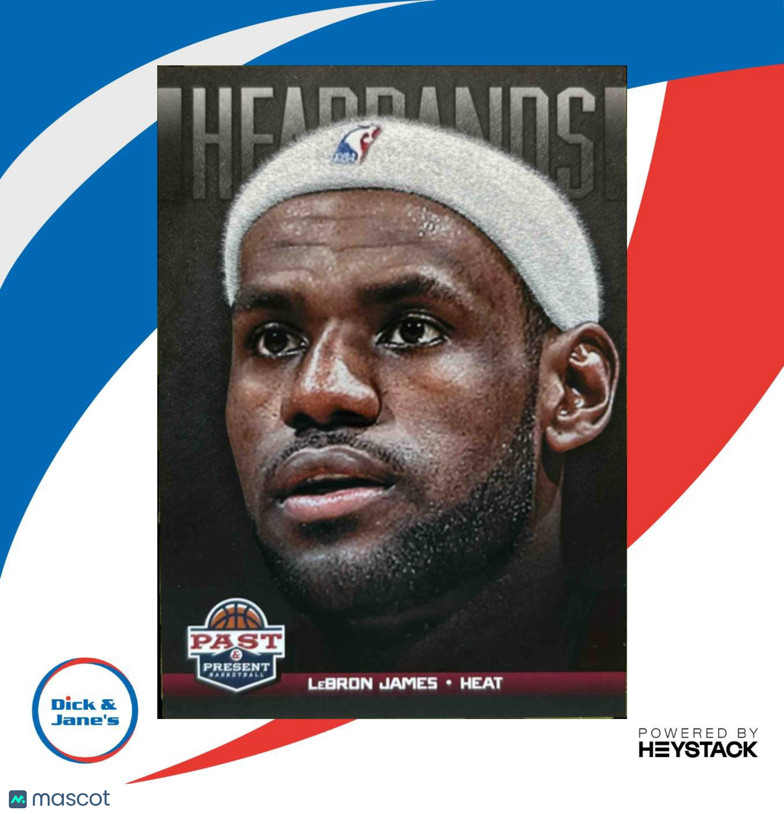 2012-13 Panini Past & Present LeBron James Headbands #12 Miami Heat - Sports Cards