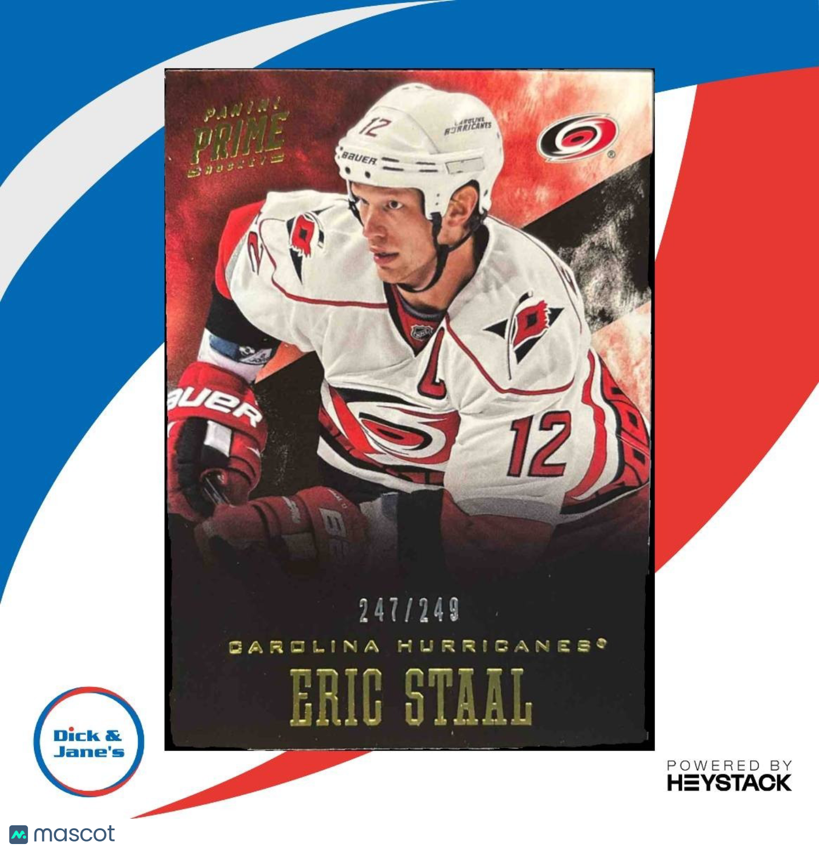 2012-13 Panini Prime Eric Staal /249 #90 Carolina Hurricanes - Sports Cards