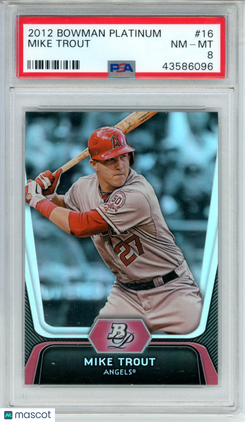 2012 Bowman Platinum Mike Trout #16 PSA 8 - Graded Sports Cards