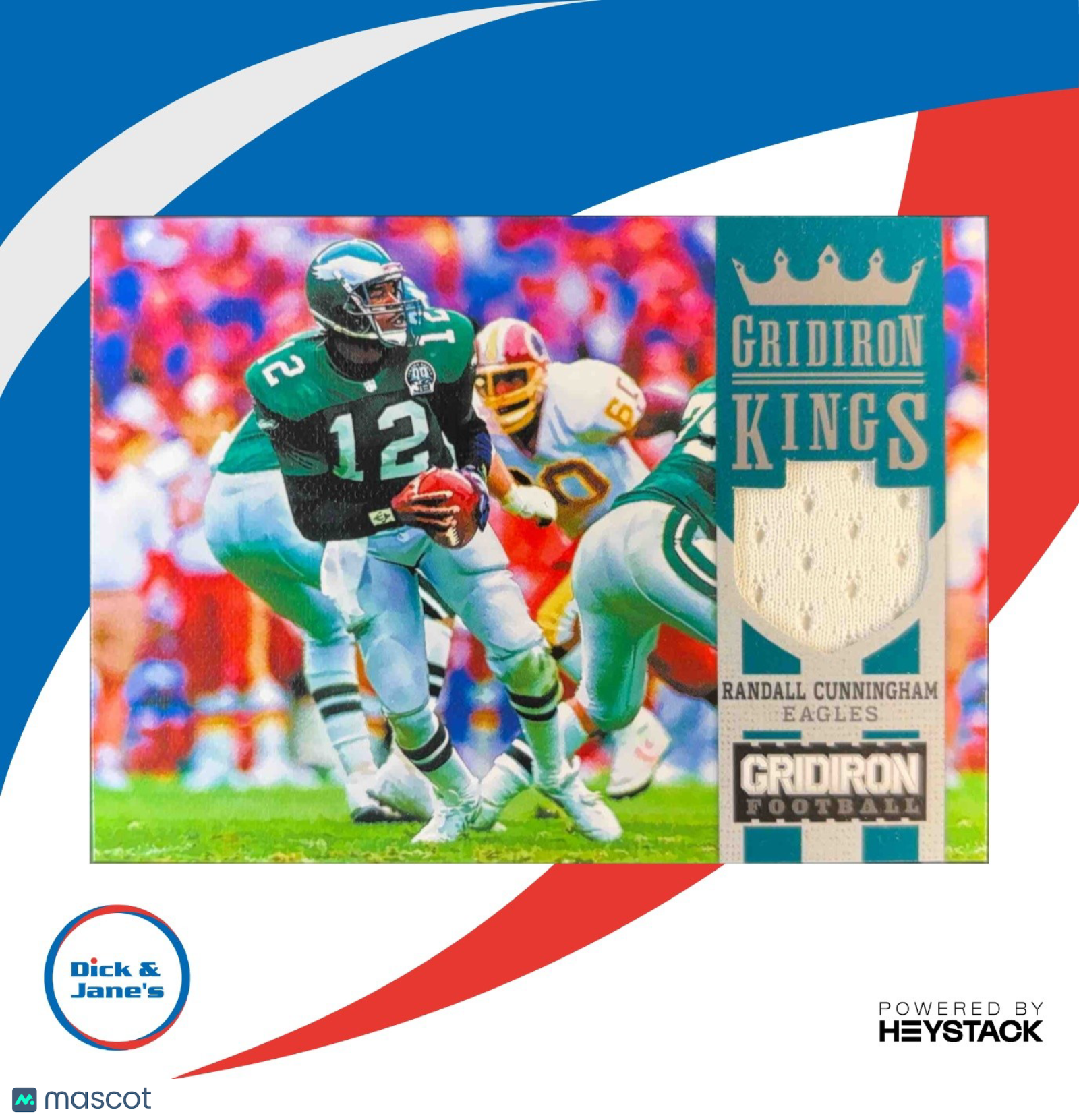 2012 Panini Gridiron Randall Cunningham Kings Jerseys /99 Philadelphia Eagles - Sports Cards