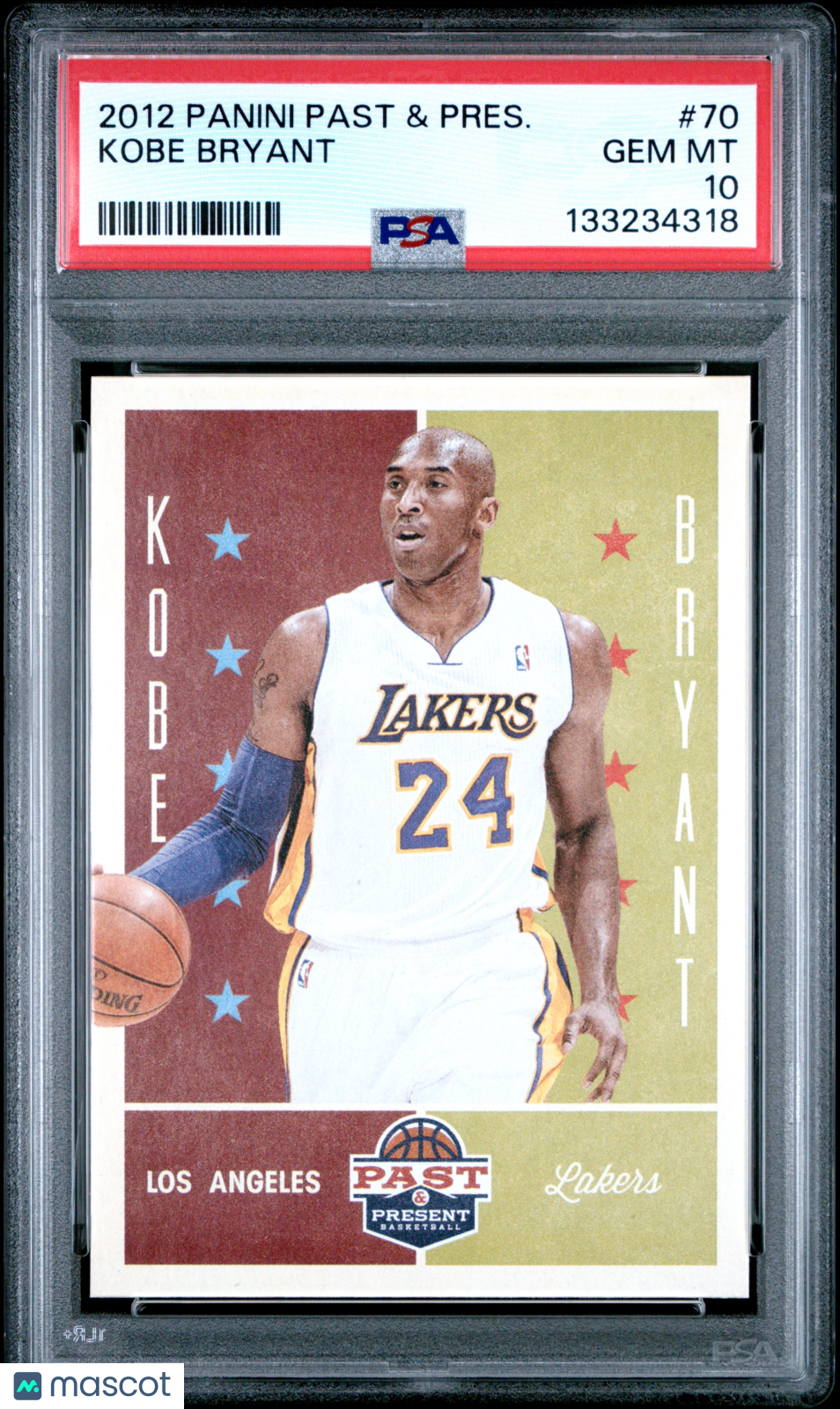 2012 Panini Past & Present Kobe Bryant #70 PSA 10 - Graded Sports Cards