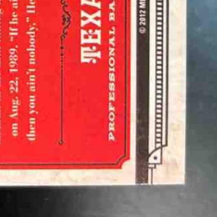 2012 Panini Playoff Prime Cuts Nolan Ryan Colossal Memorabilia /49 #16 MEM Rays - Sports Cards