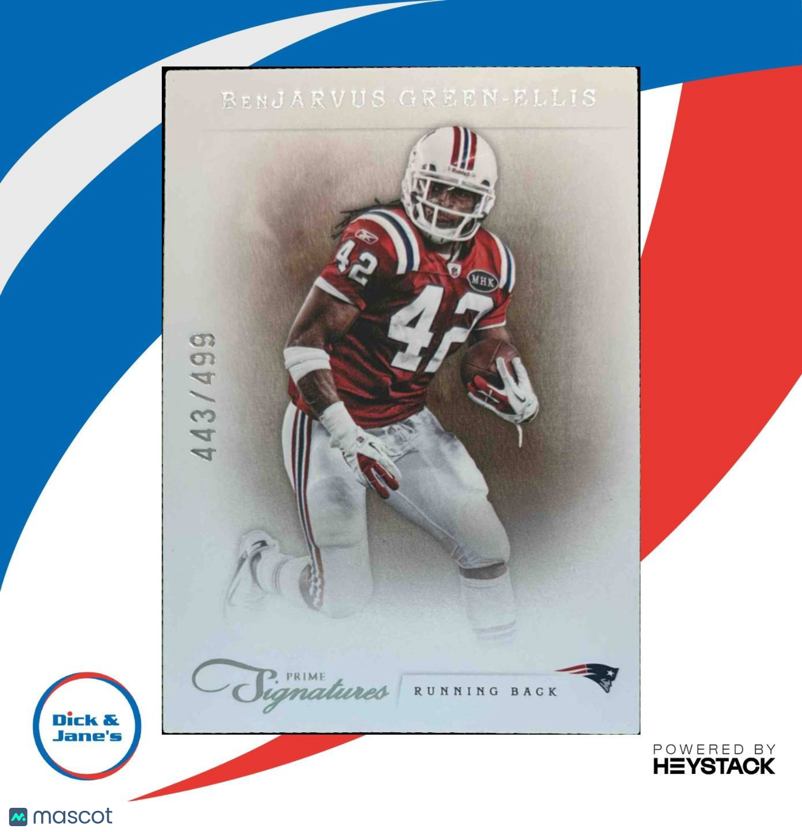 2012 Panini Prime Signatures BenJarvus Green-Ellis /499 #88 Cincinnati Bengals - Sports Cards