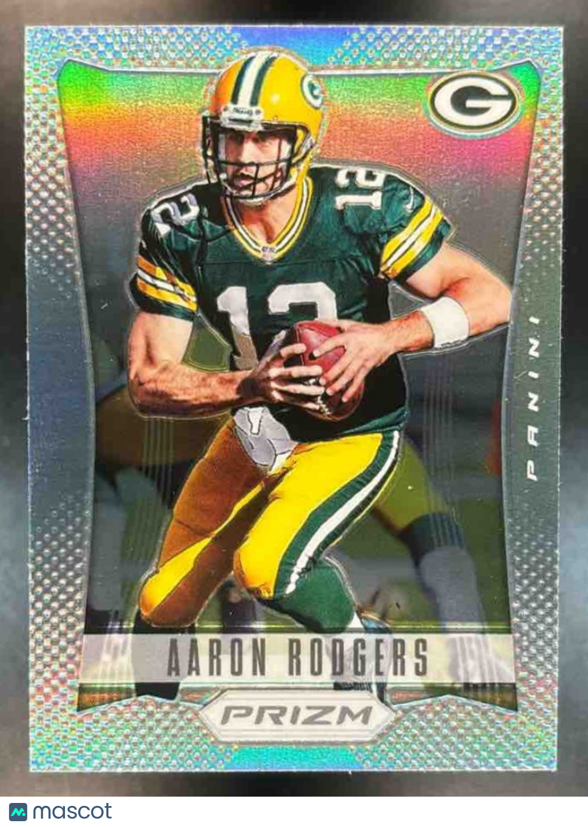 2012 Panini Prizm Aaron Rodgers Prizm (refractor)(silver) #69 Green Bay Packers - Sports Cards