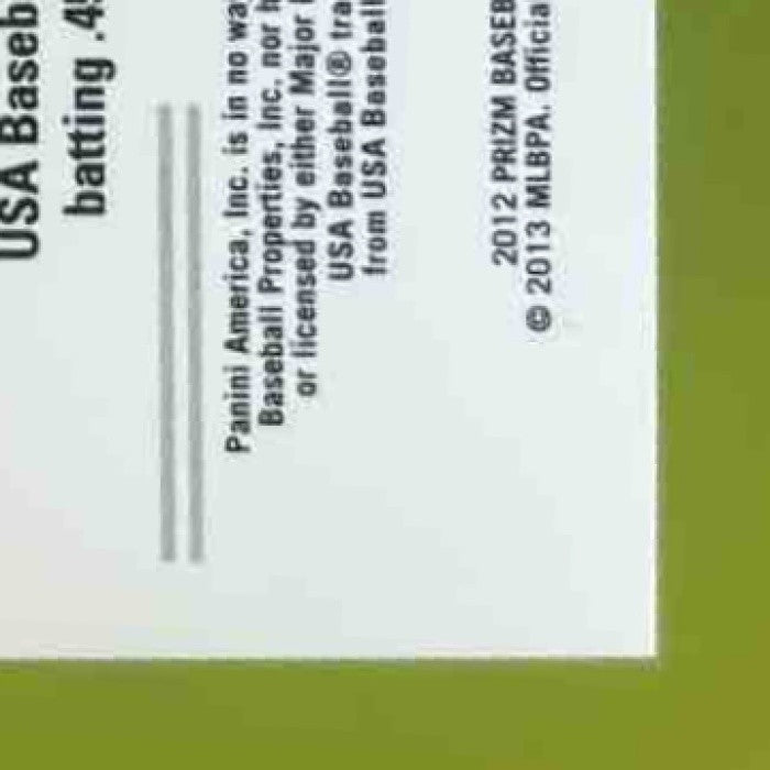 2012 Panini Prizm Derek Jeter USA Baseball #USA8 - Sports Cards